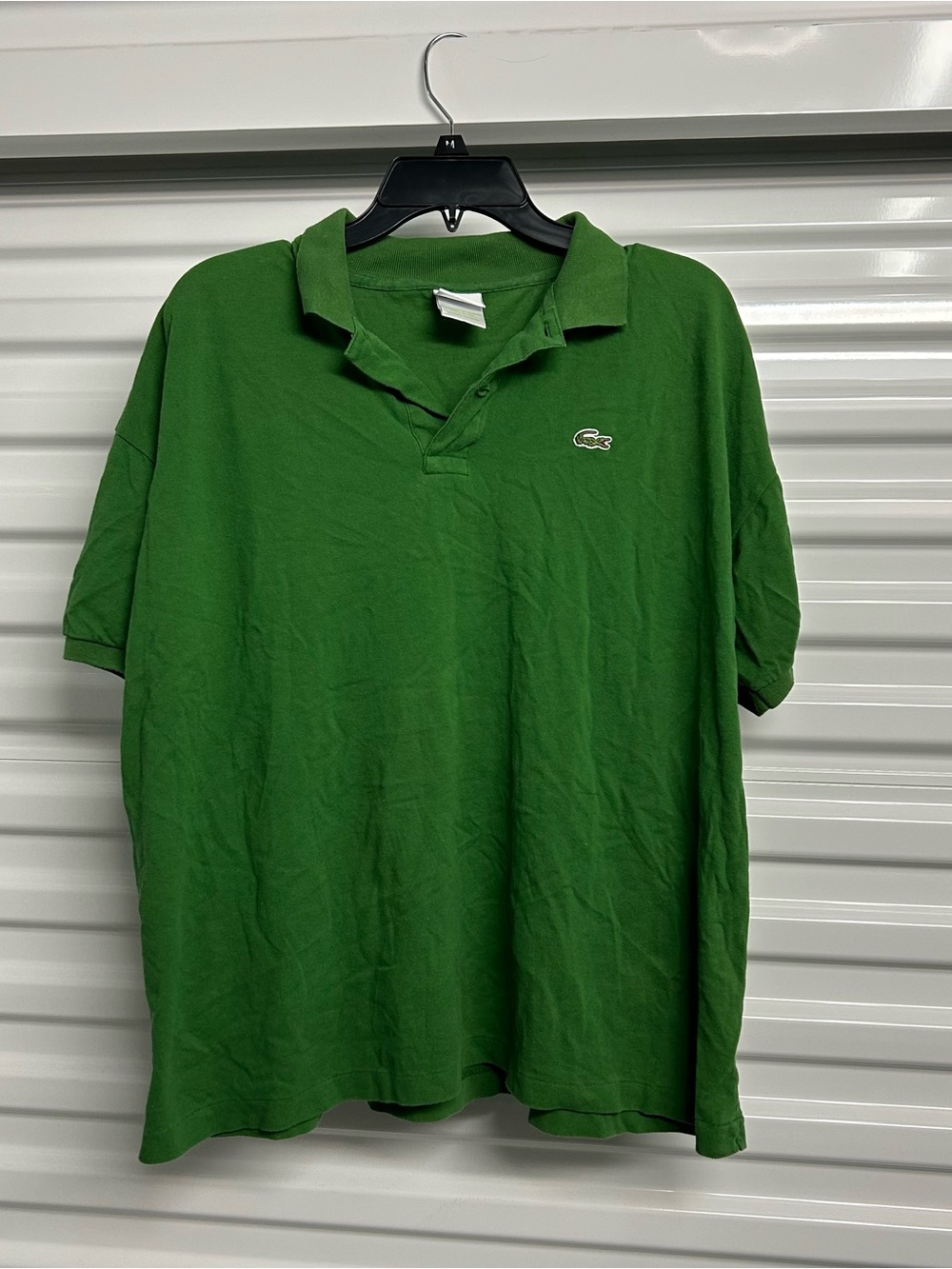 Lacoste Men's Green Short Sleeve Polo with Crocodile Logo